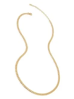 Women Monica Vinader Flat Curb Chain Necklace