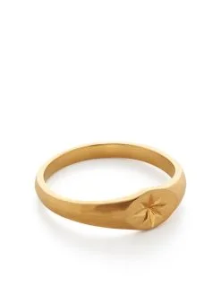 Women Monica Vinader Guiding Star Signet Ring