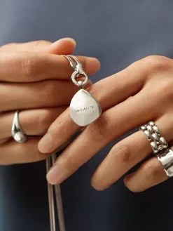 Women Monica Vinader Deia Pebble Locket 8 Women Monica Vinader Deia Pebble Locket -Earrings Outlet Shop 18331295 39202420 1000