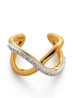 Women Monica Vinader Riva Diamond-embellished Earcuff