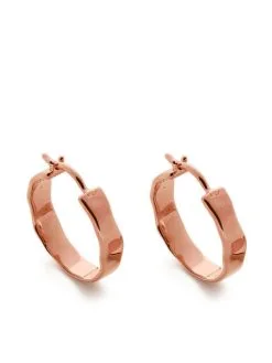 Women Monica Vinader Siren Muse Wave Small Hoop Earrings