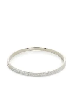 Women Monica Vinader Essential Diamond Pave Bangle