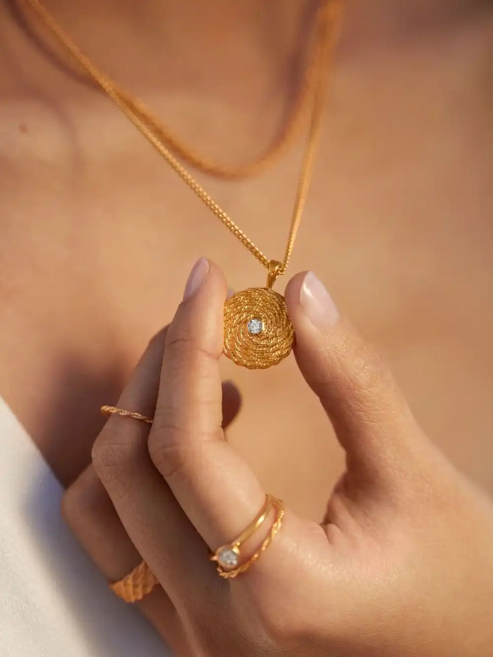 Women Monica Vinader Corda Diamond Locket 4 Women Monica Vinader Corda Diamond Locket - Image 2