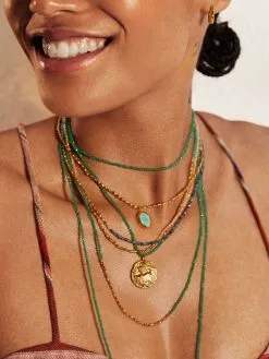 Women Monica Vinader Mini Nugget Necklace -Earrings Outlet Shop 18332343 40433564 1000