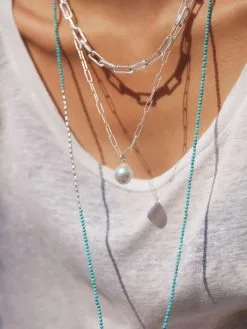 Women Monica Vinader Mini Nugget Gemstone Beaded Necklace -Earrings Outlet Shop 18332344 40432884 1000