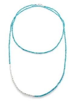 Women Monica Vinader Mini Nugget Gemstone Beaded Necklace