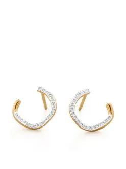 Women Monica Vinader Riva Diamond Hoop Earrings