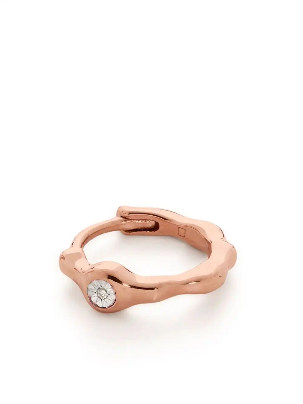 Women Monica Vinader Siren Diamond Huggie Earrings 5 Women Monica Vinader Siren Diamond Huggie Earrings - Image 3