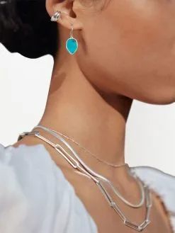 Women Monica Vinader Atlantis Flint Drop Earrings -Earrings Outlet Shop 18839143 41234026 1000