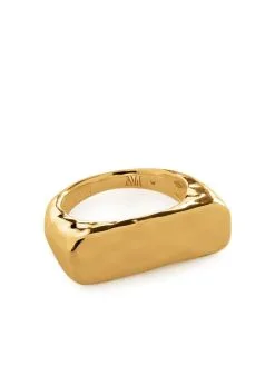 Women Monica Vinader Havana 18kt Gold-vermeil Signet Ring
