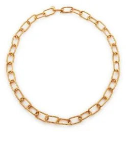 Women Monica Vinader Alta Textured-chunky Necklace