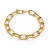Women Monica Vinader Padlock-detail Chunky-chain Bracelet