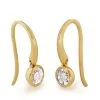 Women Monica Vinader 18kt Gold Plated Diamond Wire Earrings -Earrings Outlet Shop 19022341 42083337 1000