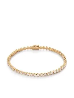 Women Monica Vinader 18kt Gold Plated Diamond Tennis Bracelet