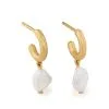 Women Monica Vinader Nura Keshi Huggie Earrings