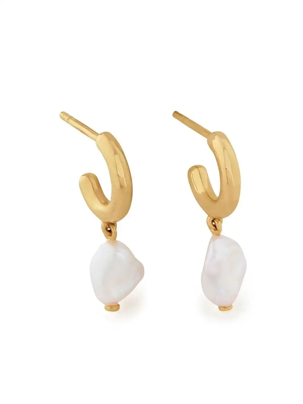 Women Monica Vinader Nura Keshi Huggie Earrings 3 Women Monica Vinader Nura Keshi Huggie Earrings