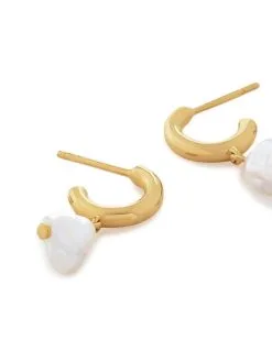 Women Monica Vinader Nura Keshi Huggie Earrings 7 Women Monica Vinader Nura Keshi Huggie Earrings -Earrings Outlet Shop 19023240 43532556 1000