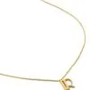 Women Monica Vinader 18kt Gold Vermeil Letter R Pendant Necklace -Earrings Outlet Shop 19486834 44524767 1000
