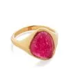Women Monica Vinader Rio Gold Vermeil-plated Quartz Ring