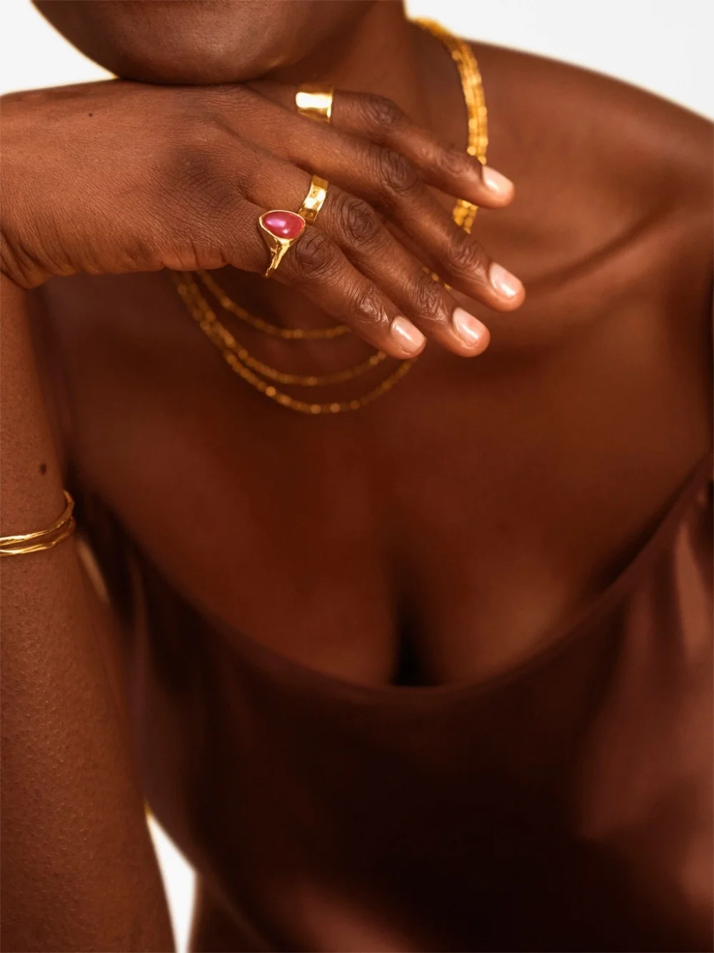 Women Monica Vinader Rio Gold Vermeil-plated Quartz Ring 4 Women Monica Vinader Rio Gold Vermeil-plated Quartz Ring - Image 2