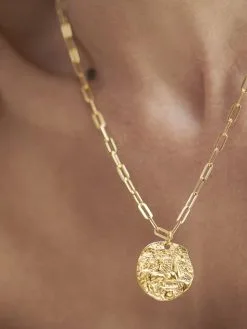 Women Monica Vinader Goddess Coin Pendant Charm -Earrings Outlet Shop 19486849 44787370 1000