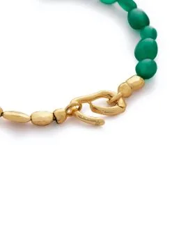 Women Monica Vinader Rio Gold Vermeil Beaded Bracelet -Earrings Outlet Shop 19486911 44643669 1000