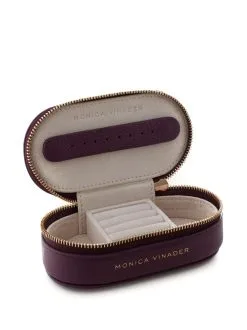 Women Monica Vinader Oval Pebbled-leather Jewellery Box -Earrings Outlet Shop 19486917 44788978 1000