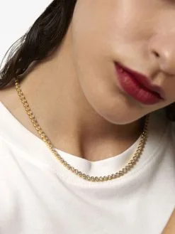 Women Monica Vinader Diamond Essentials Tennis Necklace -Earrings Outlet Shop 19487065 44998162 1000