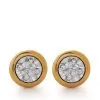 Women Monica Vinader Essential Diamond Stud Earrings -Earrings Outlet Shop 19487069 44642486 1000