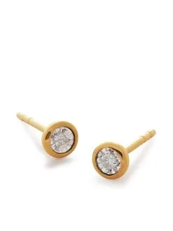 Women Monica Vinader Essential Diamond Stud Earrings -Earrings Outlet Shop 19487069 44643486 1000