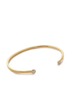 Women Monica Vinader Gold Vermeil Essential Diamond Bracelet
