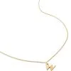 Women Monica Vinader Alphabet W-pendant Necklace