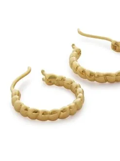 Women Monica Vinader Small Nura Hoop Earrings -Earrings Outlet Shop 19487089 44788745 1000