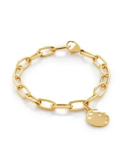 Women Monica Vinader Oval Charm Bracelet