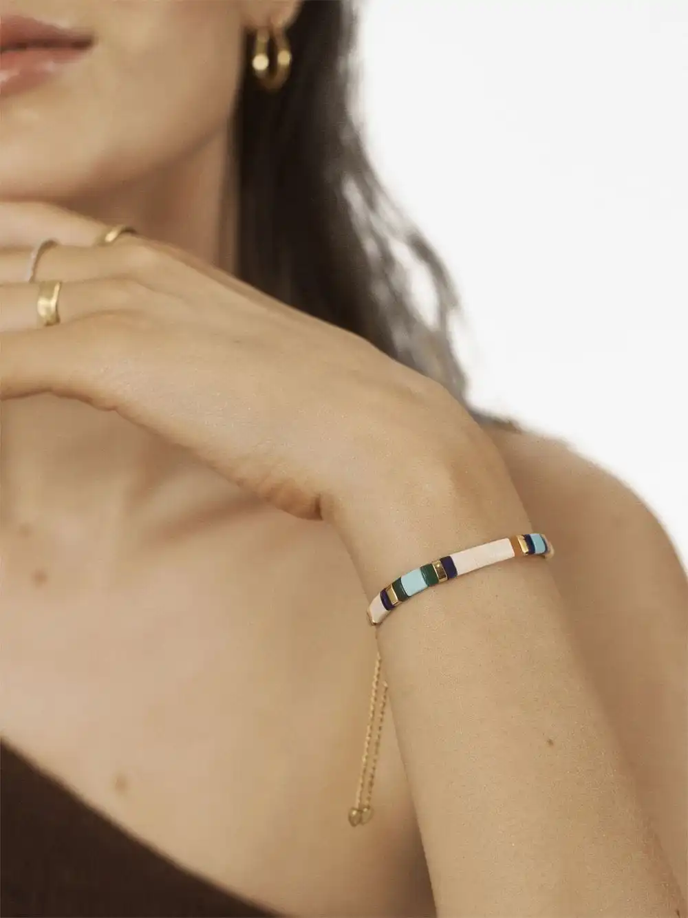 Women Monica Vinader Delphi Jasper Friendship Bracelet 4 Women Monica Vinader Delphi Jasper Friendship Bracelet - Image 2