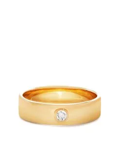 Women Monica Vinader Diamond Essential Flat-band Ring