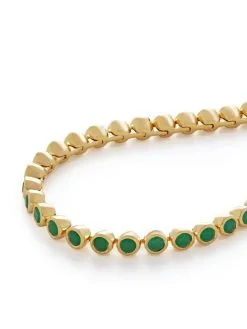 Women Monica Vinader Essential Green-onyx Tennis Bracelet 9 Women Monica Vinader Essential Green-onyx Tennis Bracelet -Earrings Outlet Shop 20157461 45355474 1000