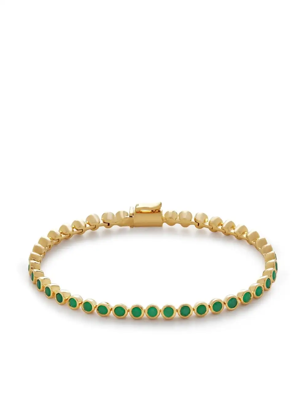 Women Monica Vinader Essential Green-onyx Tennis Bracelet 3 Women Monica Vinader Essential Green-onyx Tennis Bracelet