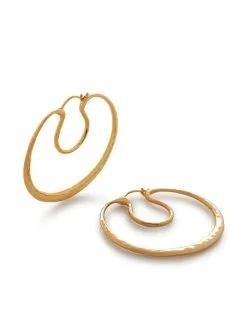 Women Monica Vinader Flow Large Hoop Earrings -Earrings Outlet Shop 20172967 50032330 1000